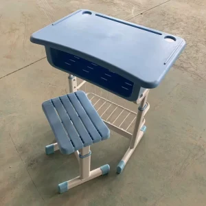 Primary School Students’ Desks Comfortable School Desk and Chair Set with Adjustable Height