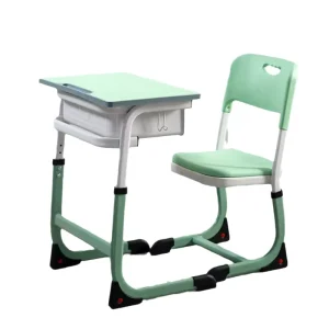 Primary & Secondary School Students Desk and Chair Set ABS Material Liftable Writing Desk for Children’s Study