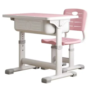 Primary and Middle School Modern Eco-Friendly Durable School Desk and Chair Set