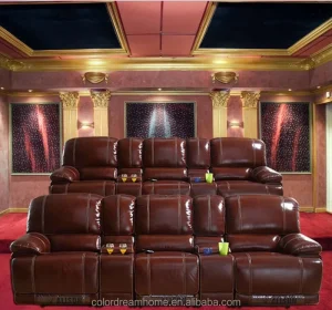 Private Customized Electric Leather Recliner Sofa Home Cinema Seating Using in Home Theater