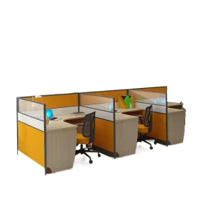 Product Office Cubicle Curved Work Station Desk High Quality 4 Person Workstation Commercial Furniture Office Desk