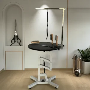 Professional Automatic Portable Pneumatic Lifting Grooming Table with Medical Design Charge Powered for Veterinary Pet Salon Use