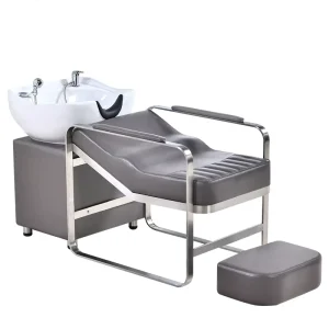 Professional Barber Chairs Salon Furniture PU Leather Contemporary Design for Commercial Use Hall Leisure Facilities Model