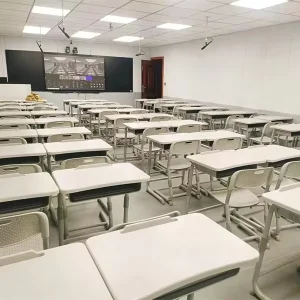 Professional Factory Customized Plastic School Desks Chairs and Tables Set for Primary School and High School