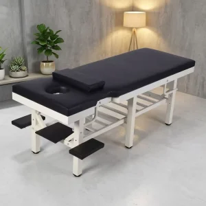 Professional Foldable Spa Multifunction Massage Table Portable Hospital Bedroom Modern Style Metal