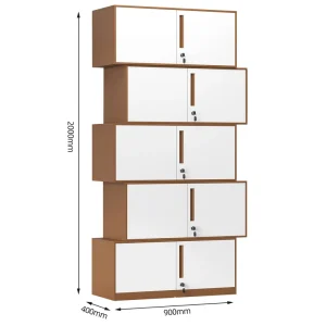 Professional Grade Metal Filing Cabinet with Smooth Operating Doors for Hassle Free Daily Access