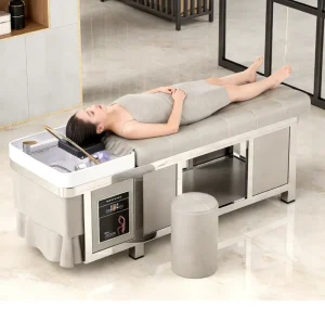 Professional Hair Washing Massage Chair Shampoo Bed Spa Head Water Therapy Shampoo Bed with Steamer