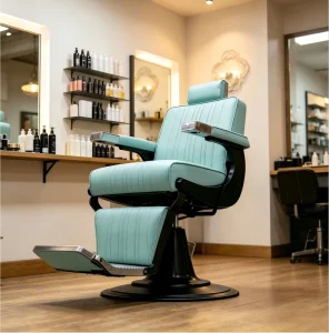 Professional Heavy Duty Barber Chair Reclining Salon Styling Chair with Adjustable Headrest
