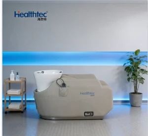 Professional Hotel Shampoo Bed Ergonomic Design Luxury Hair Salon Washing Chair with Ceramic Basin