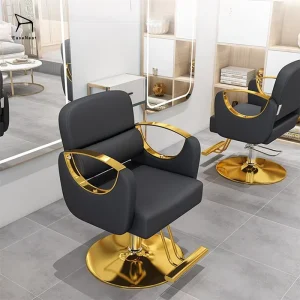 Professional Hydraulic Leather Barber Chair 360 Swivel Adjustable for Salon Styling
