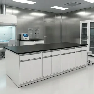 Professional Laboratory Instrument Bench Steel Cabinet Workstation for Research Testing and Engineering Labs