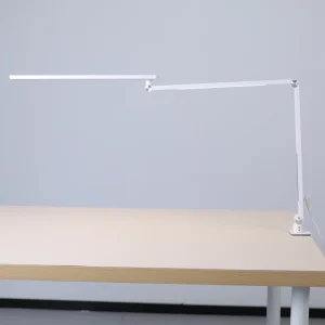 Professional Manicure Table LED Lamp Clip On Dimmable Double Arm Nail Desk Light for Salon Beauty Workstations