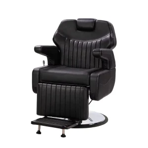 Professional Men’s Heavy Duty Barber Chair Hydraulic Pump Reclining Black Hair Salon Barbershop Furniture