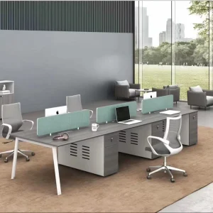 Professional Modern Convertible Workstation Desk and Chair Set for Commercial Office Use