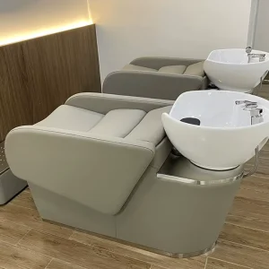 Professional Modern Furniture Lay Down Hair Salon Washing Bed Shampoo Chair With Bowl