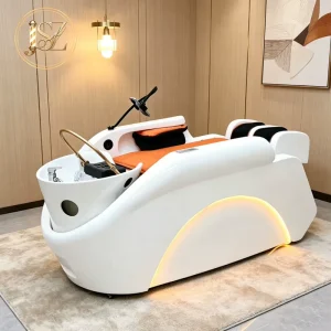 Professional Modern Head Therapy Salon Furniture PU Leather Head Spa Massage Water Circulation Electric Wash Hair Massage Table