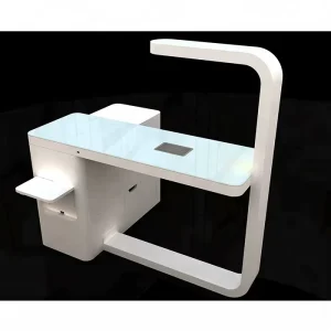 Professional Modern Iron Vented Nail Salon Table with Durable Eco Friendly Design