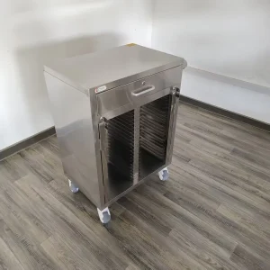 Professional Modern Stainless Steel Hospital Medical Record Trolley Patient File Cart Chart Holder Central Lock 50