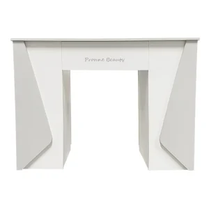 Professional Modern Wooden Single Nail Desk White Multifunctional Manicure Table With Vent
