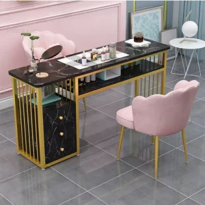 Professional Nail Table Manufacturer Luxury Manicure Table Salon Furniture Custom Logo OEM ODM Bulk Order