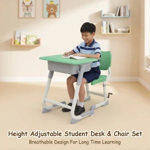 Professional OEM Modern Kids Adjustable Desk Chair Set with Drawer for Home Office and Classroom School Furniture