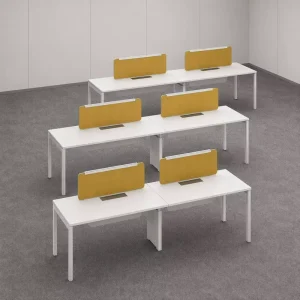 Professional Office Furniture 2 4 Person Staff Workstation Desk with Modular Steel Frame MFC Board for Open Offices