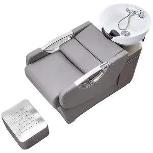 Professional Salon Barber Chairs PU Leather Contemporary Design Commercial Use