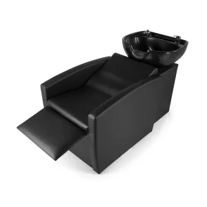 Professional Service Shampoo Chair for Barbershop Black Ceramic Basin Wash Unit Hair Salon Beauty Furniture