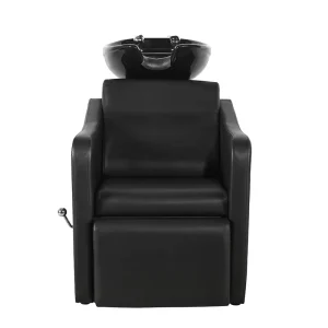 Professional Shampoo Chair for Salons Adjustable Shampoo Bed and Ceramic Basin Salon Beauty Furniture