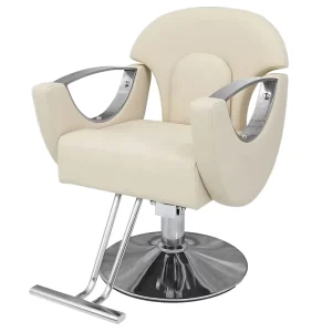 Professional Stainless Steel Salon Barber Chair Black Reclining Height Adjustable 360 Degree Rotation Hydraulic Pump Commercial