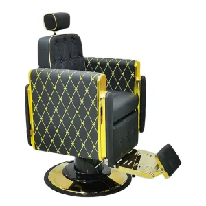 Professional Synthetic Leather Reclining Barber Chair Modern Design for Barbershop Salon Furniture