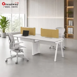 Professional Team Workstation Open Office Bench Desk Modular Staff Furniture with Fabric Divider for Office School Use