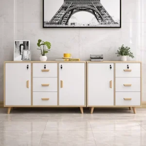 Professional Wooden Filing Cabinet Custom Size Archive Storage Cabinet Corporate Workspace Premium Office Cabinet