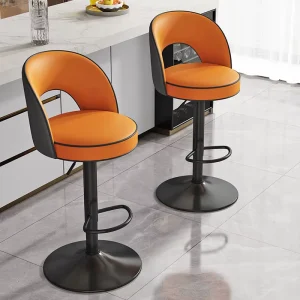 Pu Leather Bar Stools and Restaurant High Chairs for Kitchen Swivel Bar Chair