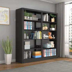 Public Library Furniture Steel Bookshelves Modular Storage Shelves Bookcase Systems for Educational and Commercial Use