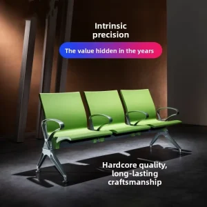 Public Seating Eco Friendly Durable Metal Waiting Bench Office Lobby Clinic Hospital Airport Mall School Government Building