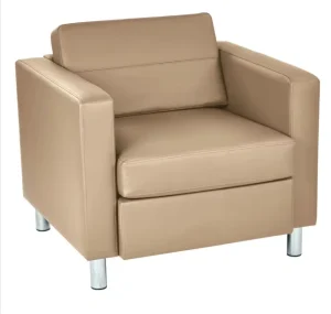 Public Waiting Area Modern Chair Sofa for Barber Shop Salon Hospital Mall Hotel Outdoor Use PVC Leather Commercial Furniture