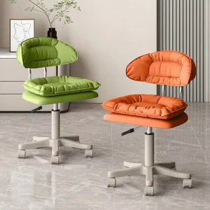 Pulley Rotation Salon Barber Chair Hairdressing Manicurist Barber Shop Chair for Hairdressing Nail Office Chair