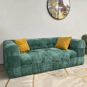 Pure Sponge Vacuum Compression Sofa Cotton Candy Home Small House Straight Row Skeleton Free Sofa