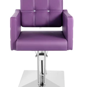 Purple Factory Modern Steel Barber Styling Chair for Women Color Option Salon Furniture Equipment for Barbershops