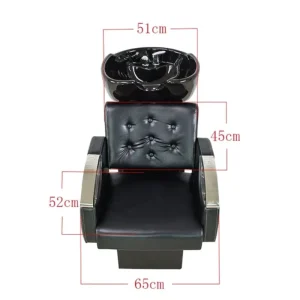 QFP SB08 Beauty Salon Hair Washing Massage Chair Shampoo Bed Shampoo Bed Hair Salon Leather