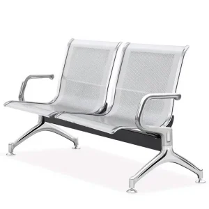 QS WTC03 3 Seater Modern Metal Waiting Chair for Airport Public Use Commercial Furniture