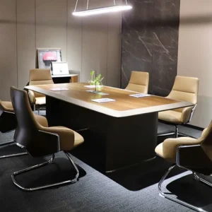 Quality Assurance Negotiations Office Work Desk Modern Meeting Conference Room Office Conference Table