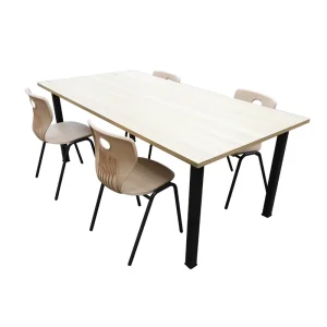 Quality Movable 4 Seat Educational Classroom School Furniture Student Desk and Chairs Set