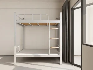 Quality Steel School Student Loft Bed Apartment Staff Dormitory Durable Metal Double Bed