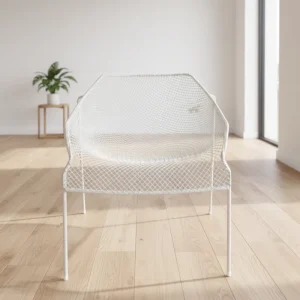Quality Steel Stackable Contemporary Durable Outdoor & Indoor Use Villa Bedroom Hotel Garden Leisure Chair