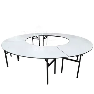 Quarter Shape Hotel Hall Combination Folding Table Wedding Event Big Round Foldable Banquet Table