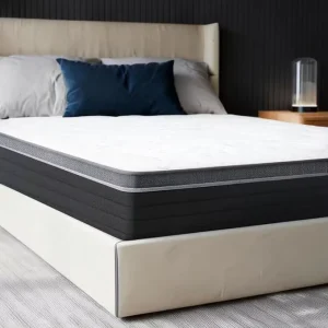 Queen Size Mattress 30cm Thickness Modern Minimalist Design Independent Pocketed Coils Memory Foam Topper Cotton Cover Hotel
