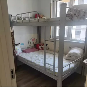 Queen Size Steel Bunk Beds Loft Bed Design Space Saving Hotel School Dormitory Apartment Construction Site Workers Closed