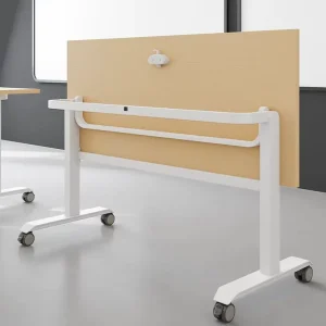 Quick Fold Conference Table One Click Fold Mobile Training Table with Wheels